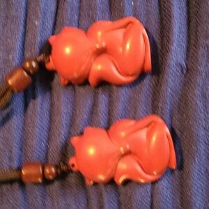 Cinnabar Lady Fox Necklace